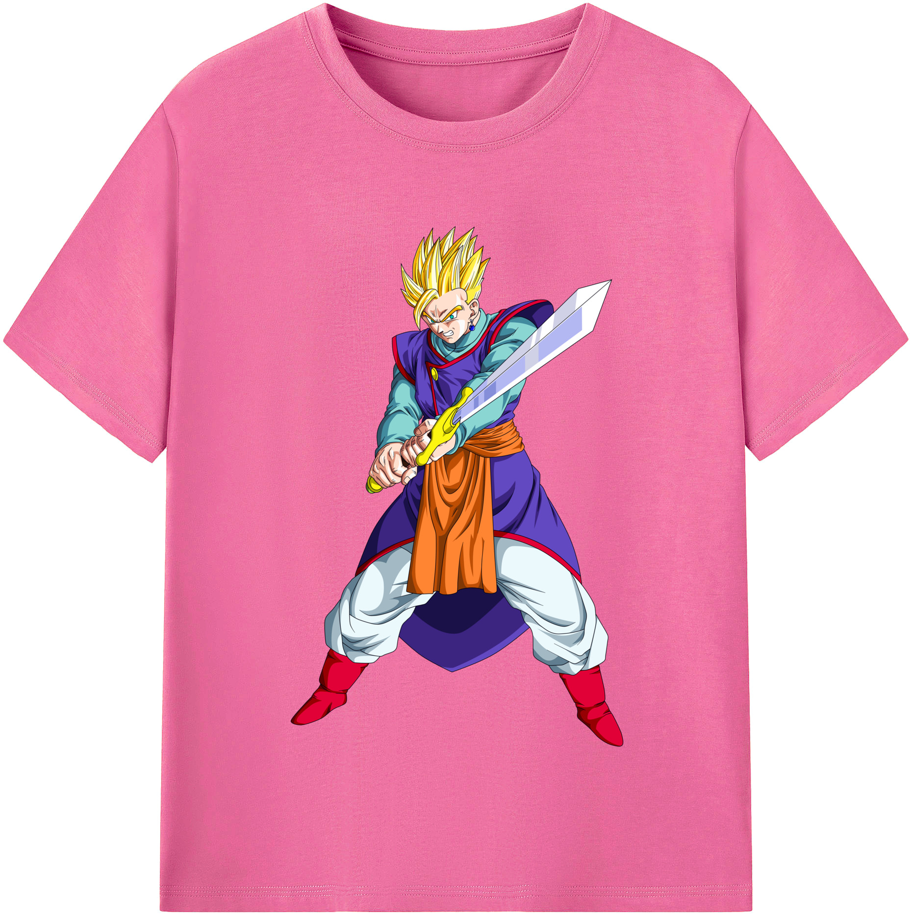 （画像用） ドラゴンボール 孫 悟飯（そんごはん）DRAGON BALL Son Gohan レディースカジュアルプリントTシャツ（綿100％）